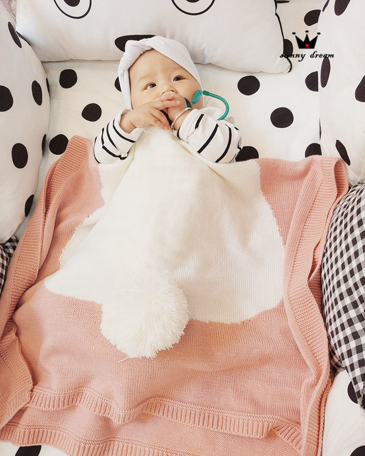 兔子毛线空调毯 (14)