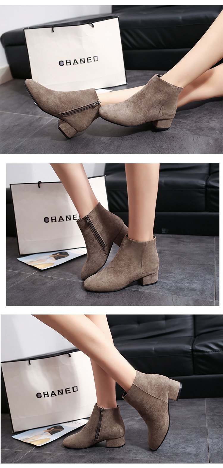 Bottes femme en PU artificiel - Ref 3354736 Image 30