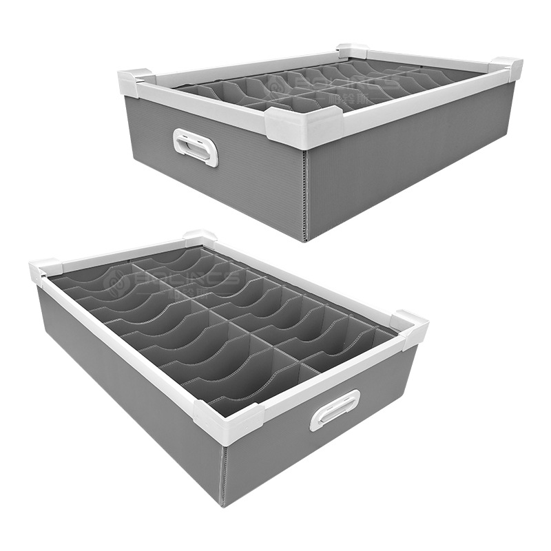 源头厂家PP折叠塑料箱 中空板箱 塑料包边PP中空板周转箱耐用