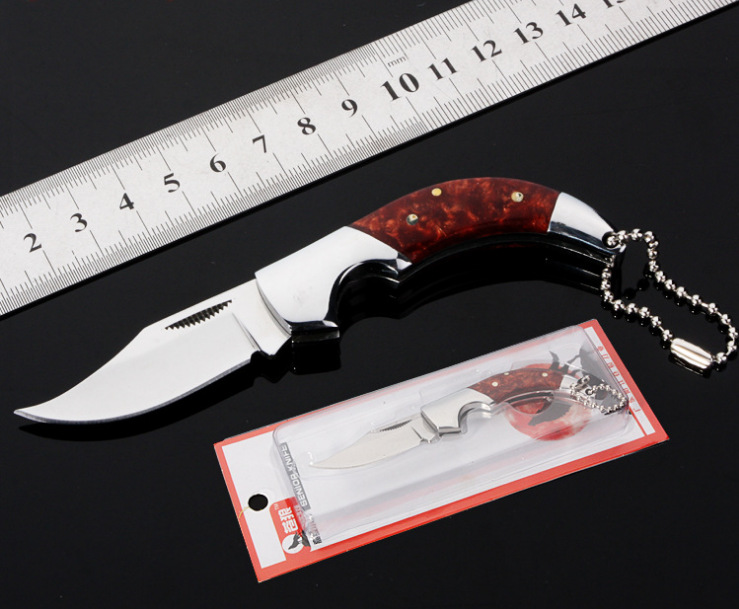 厂家直销苍狼小刀 户外刀具 折叠小刀 精美礼品水果刀（无锁）