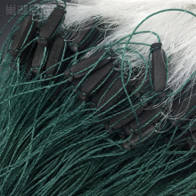 1.5米高2指3指4指5指50米三层沉网捕鱼丝网粘网渔网挂网捕鱼网