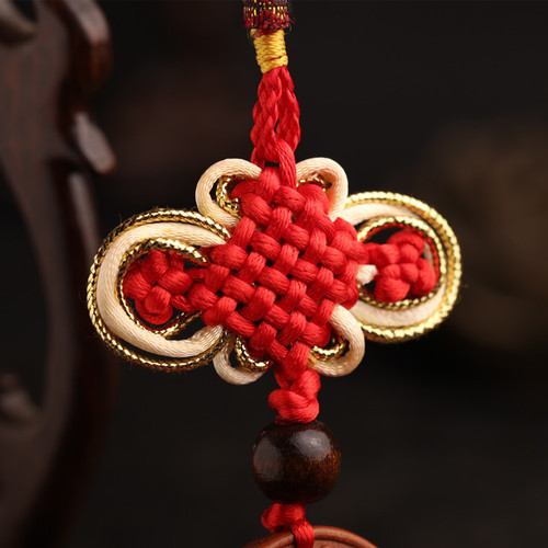 Car pendant gift car pendant Car interior supplies peach wood carving Ping An brand rearview mirror pendant FDG01