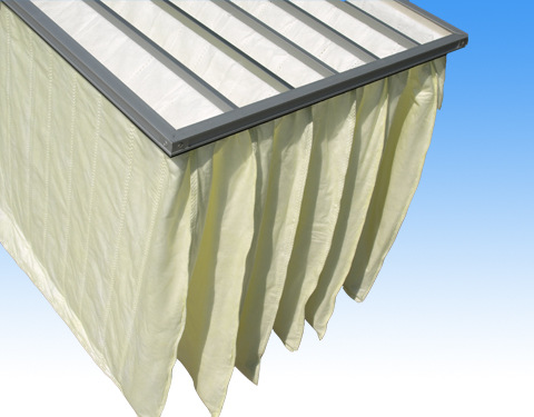 厂家直销中效袋式空气过滤器 黄色无纺布防静电袋式空气过滤器