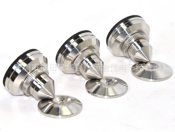 Acrolink yagao puro acero a prueba de golpes uñas Pie de acero inoxidable audio a prueba de golpes pie de metal pad