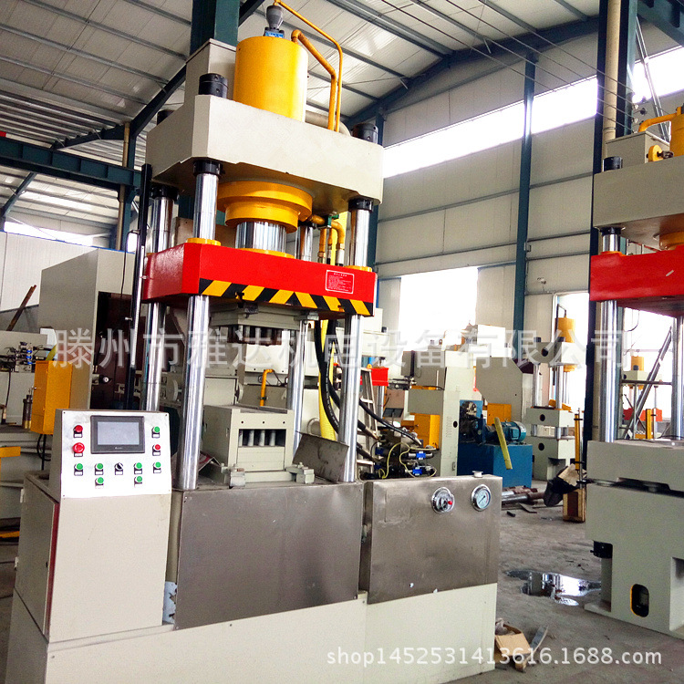 自动上下料 160T粉末成型四柱油压机 茶叶压饼压块四柱压力机