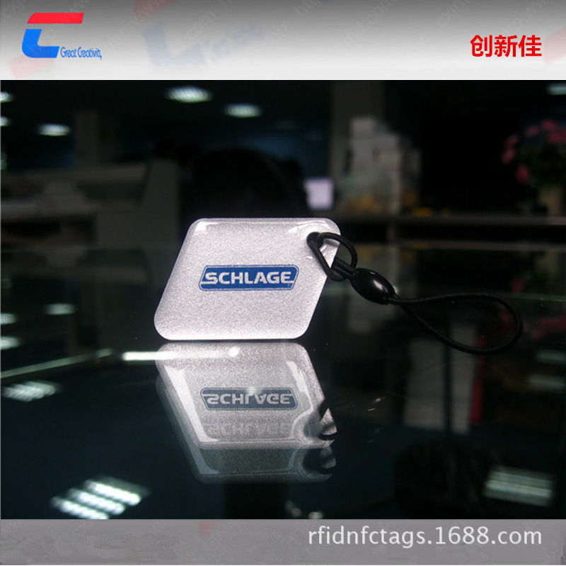 各类促销滴胶卡 智能手机挂绳卡 防水智能小卡片 RFID水晶卡直销