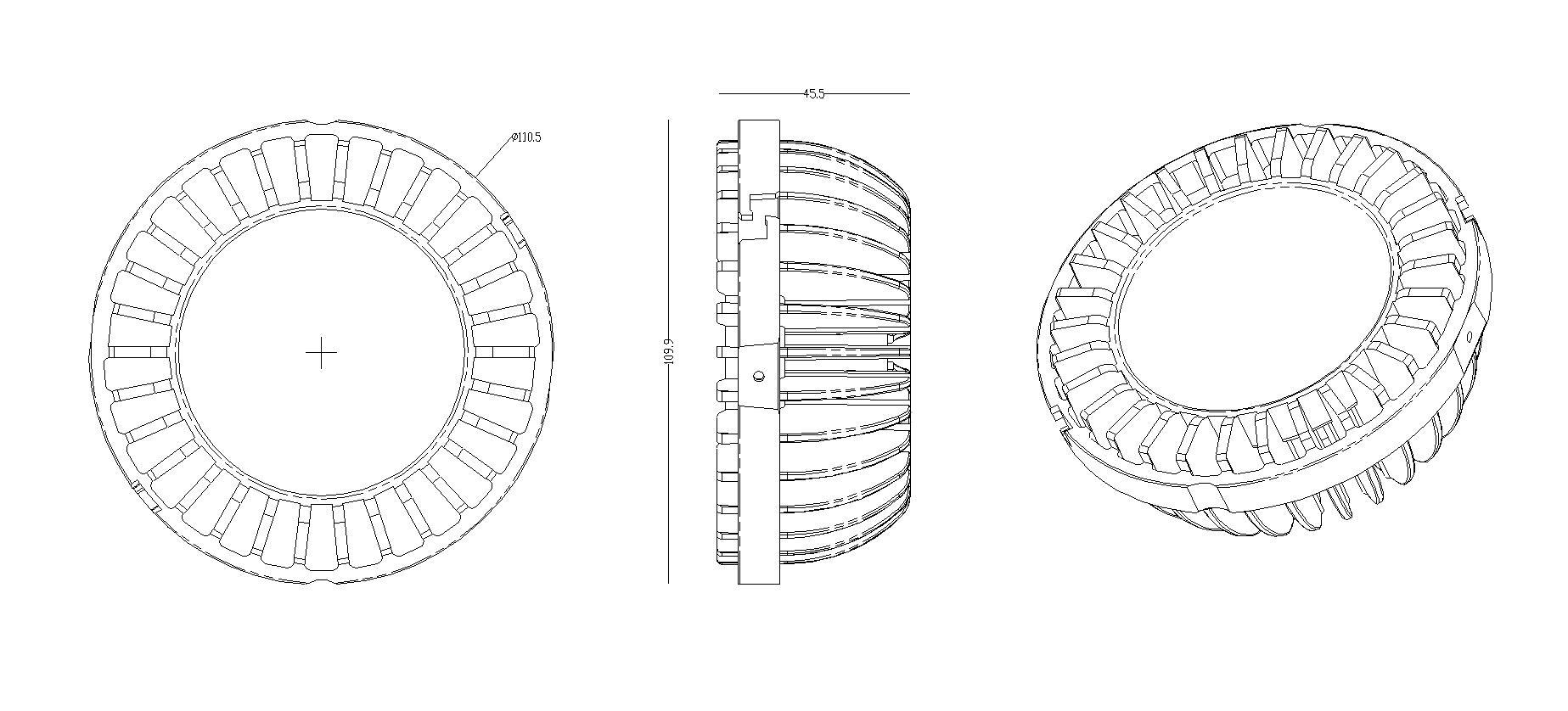 AR111无风扇尺寸图