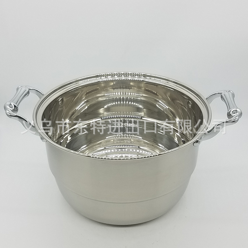 Factory direct sales of stainless steel steamers, combination LIDS, double-bottom steamers, composite steel multi-purpose steamers, high-end gift POTS detail image 15