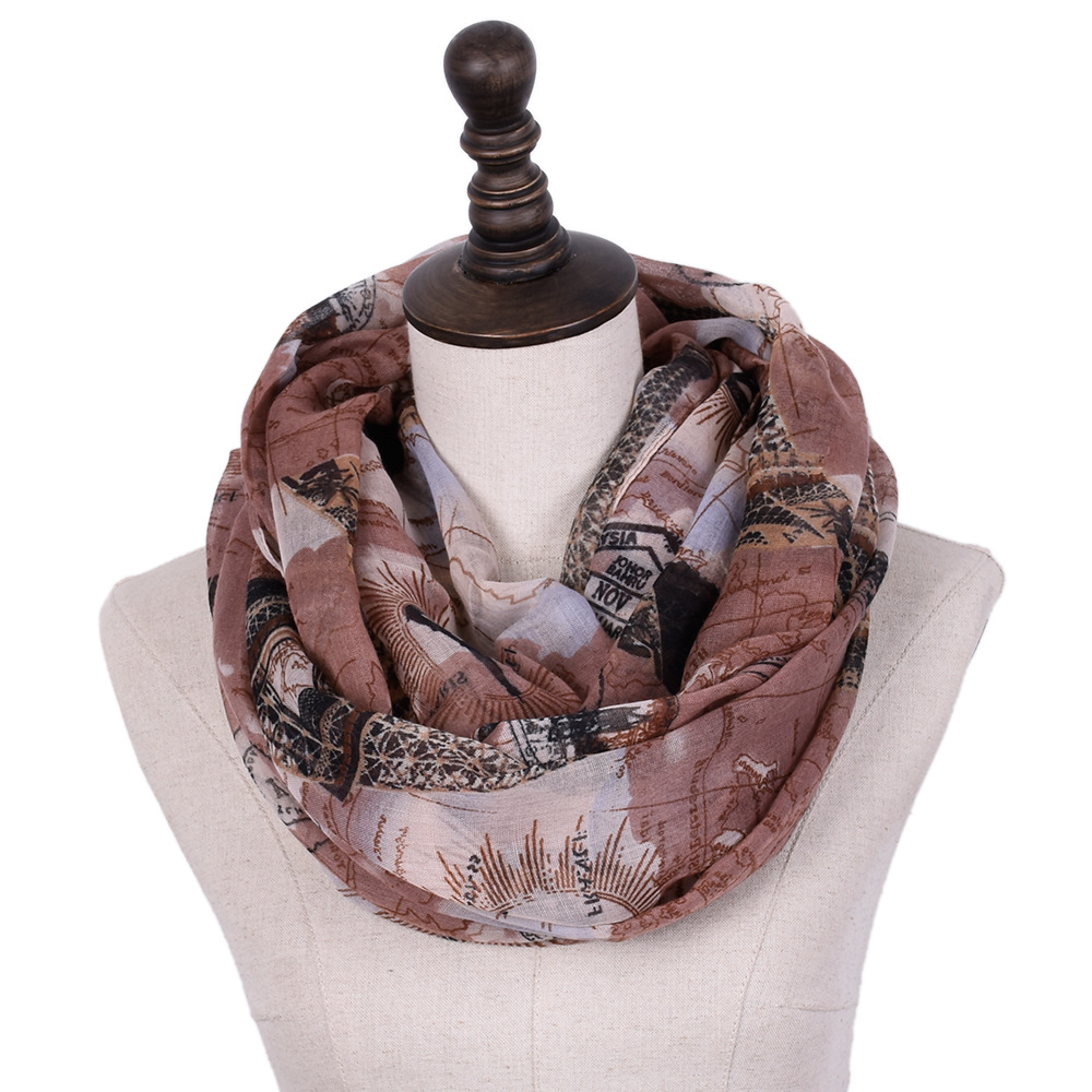 Balinese Scarf Export Custom Balinese Women's Iron Tower Printed Scarf