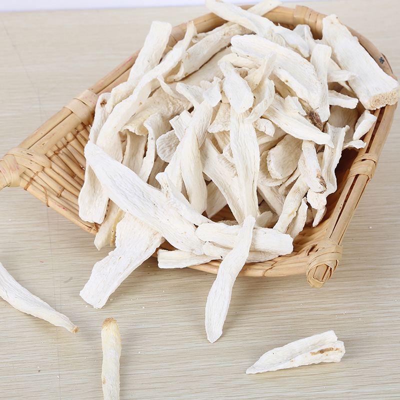 Dried Chinese Yam Slices Tie Gun Shan Yao Bulk 500g Low Temperature Baked for Soup Congee and Powder Making preparation