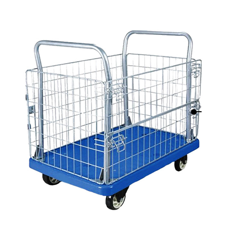 90*60网架车 快递网框拉货车 仓储笼车 铁网物流车手推车平板拉车