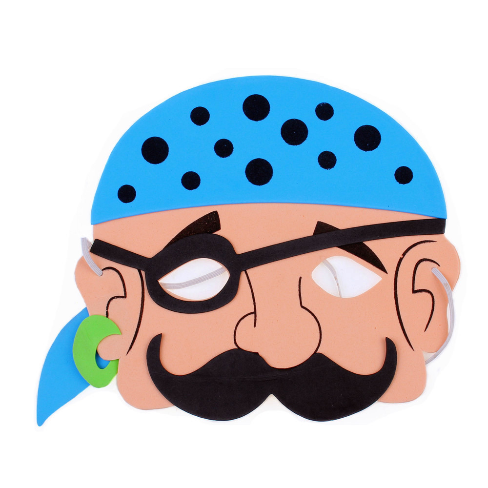 10g Halloween kindergarten Eva máscara de dibujos animados actividad padre-hijo animal vestido pirata máscara calabaza Murciélago