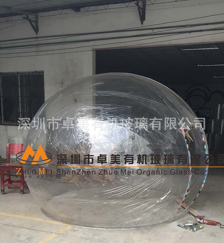 直销透明亚克力大半球 实色半球空心整球 透明亚克力玻璃罩