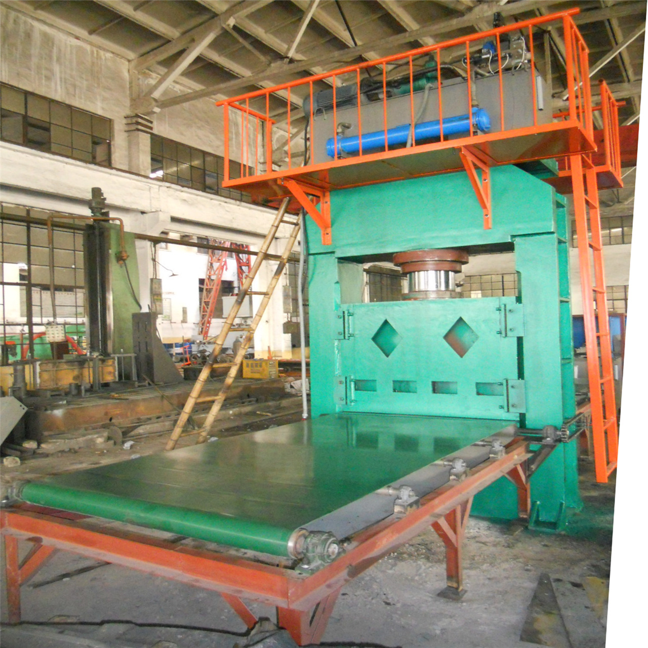 50T-500T龙门液压机 压头可移动框式油压机床 自动送料出料机构