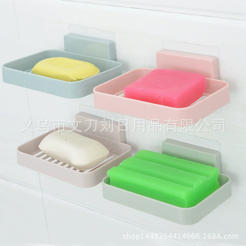 Мыльница без перфорации для унитаза, сливная присоска, для хранения в ванной, Настенная мыльница для ванной