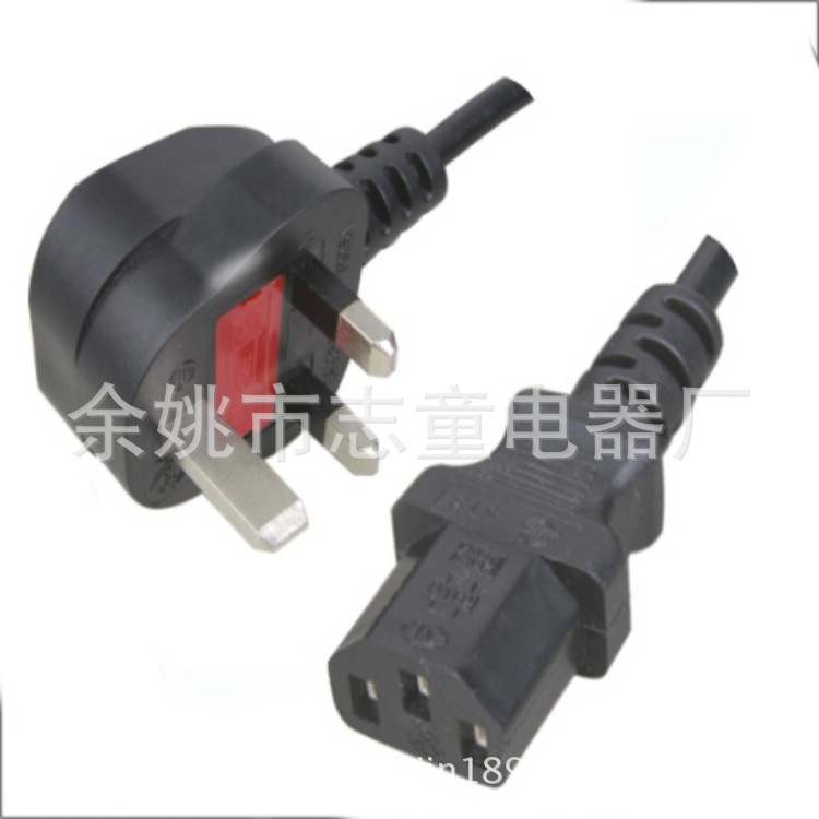 供应欧规品字8字尾美规ac电源线 三芯注塑英插3C认证国标ac电源线