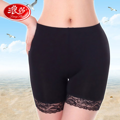 Langsha anti-exposure safety pants summer women's lace three-quarter pants large size leggings insurance underwear wholesale