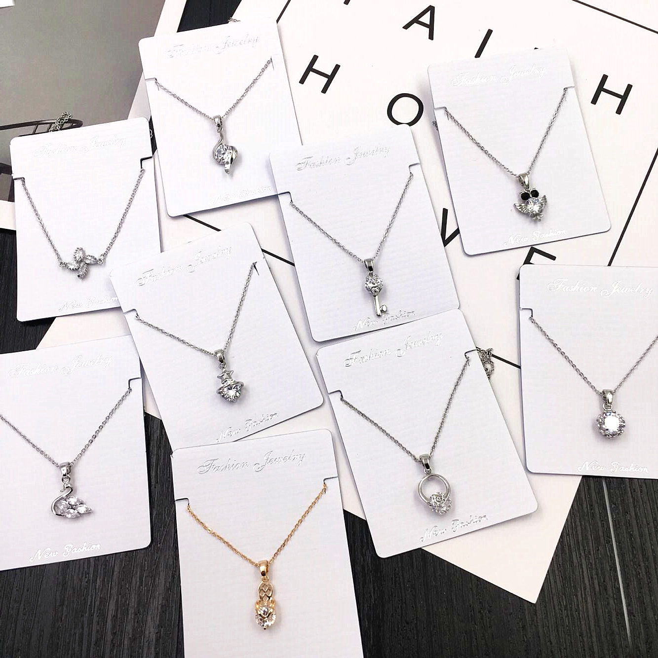 Korean Edition fashion summer Boutique Zircon necklace new pattern fade Sealing glaze Pure handwork Pendant wholesale
