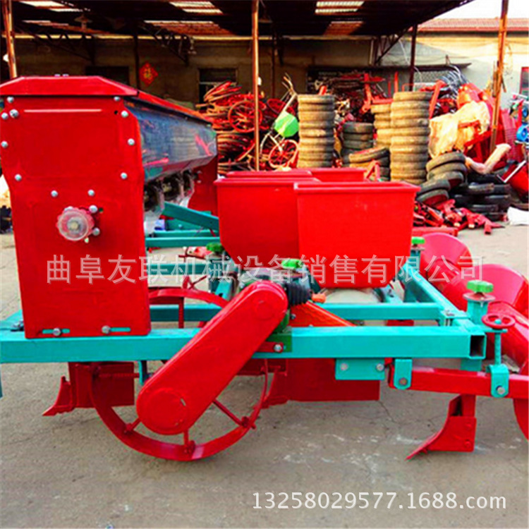 吉林 多功能手扶带动花生施肥打药机 茶园播种覆膜机 