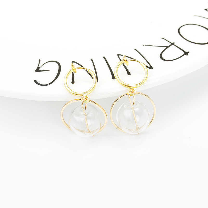 Simple Circle Long Earrings display picture 9