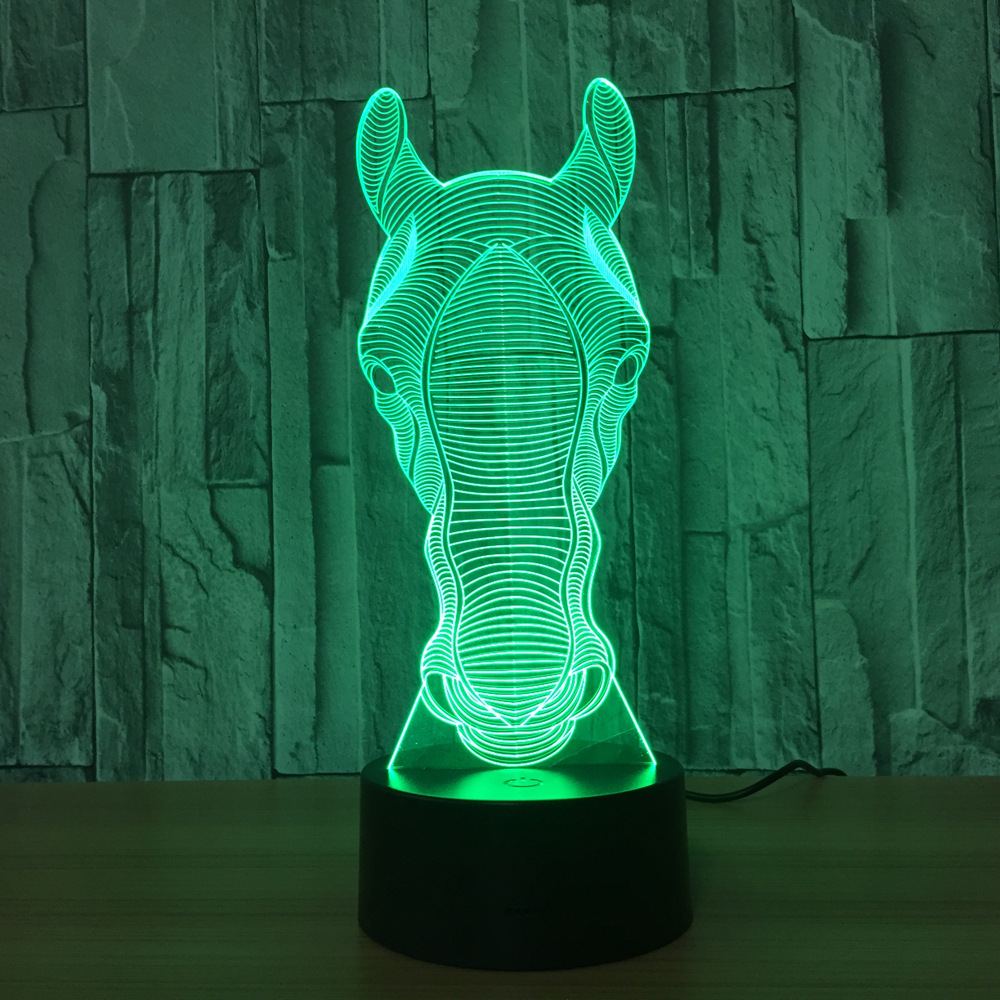 3d led 创意灯 相框式3d灯七彩遥控触摸礼品