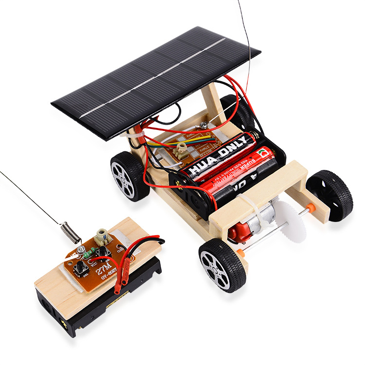 益智科教玩具拼装太阳能遥控车 科学实验创意模型DIY科技小制作|ms