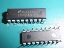 LM3914N-1 电压比较器 LM3914 电量显示板常用IC DIP-18 直插