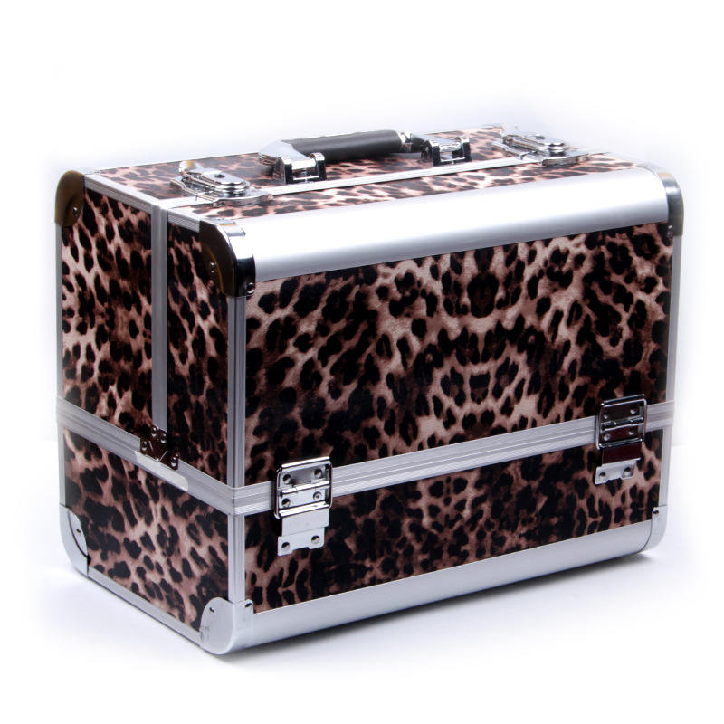 Large Size Aluminum Box Makeup Case Set Artist Special Makeup Box display picture 1