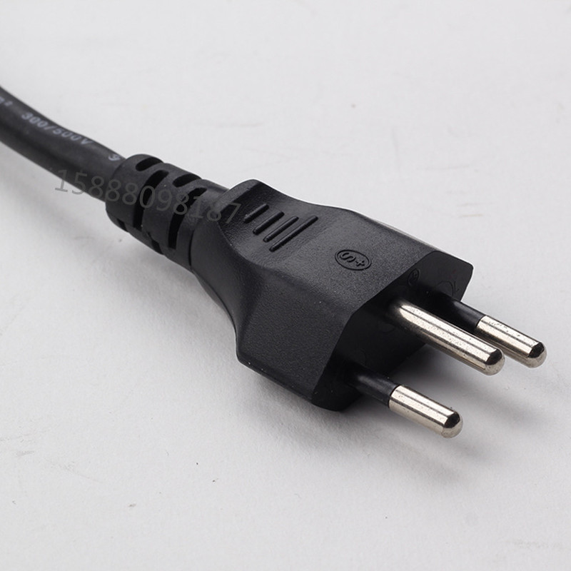 供应瑞士电源插头线c13品字尾电源线3*0.75平方瑞士电源线