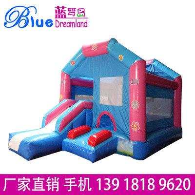 Children's Day gift household inflation Castle inflation Slide indoor small-scale RIZ-ZOAWD Game house inflation Jumping bed