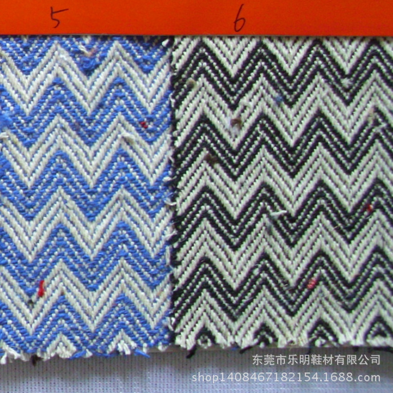 FB042支持网购混批10支波浪纹色织麻布工艺品鞋材布料