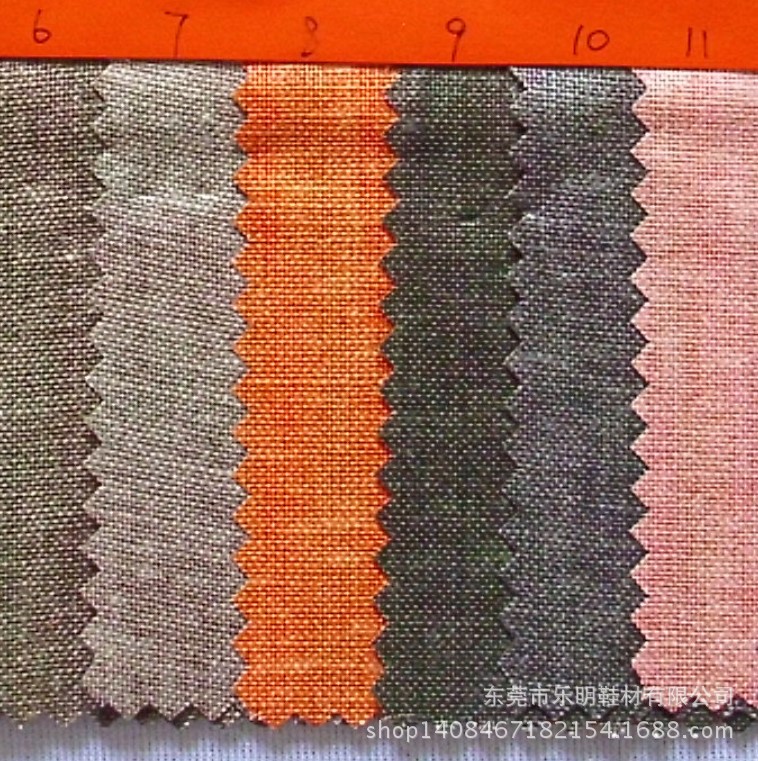 FB056支持网购混批32*2涂层双滑麻布鞋材箱包面料