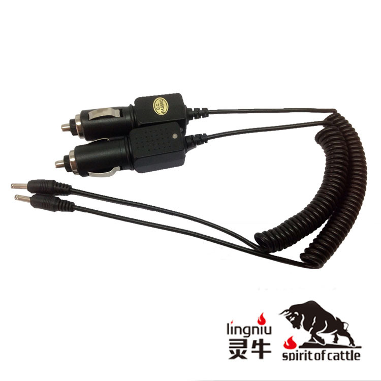 4.2V车充 转灯18650电池充电器 IC管理  弹簧线 工厂直供