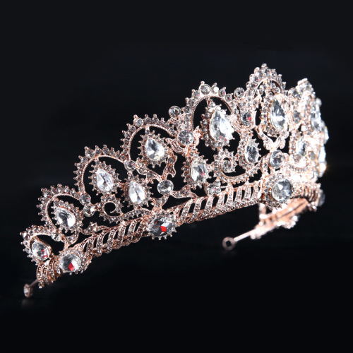 Hairpin hair clip hair accessories for women Pin type water diamond wedding big crown popular pin Niang crown wedding dress accessories