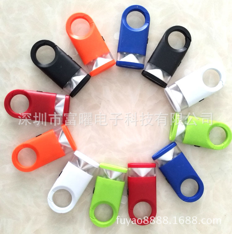 Camping LED mountaineering buckle pendant bicycle light LED mountaineering buckle light small flashlight LED keychain pendant