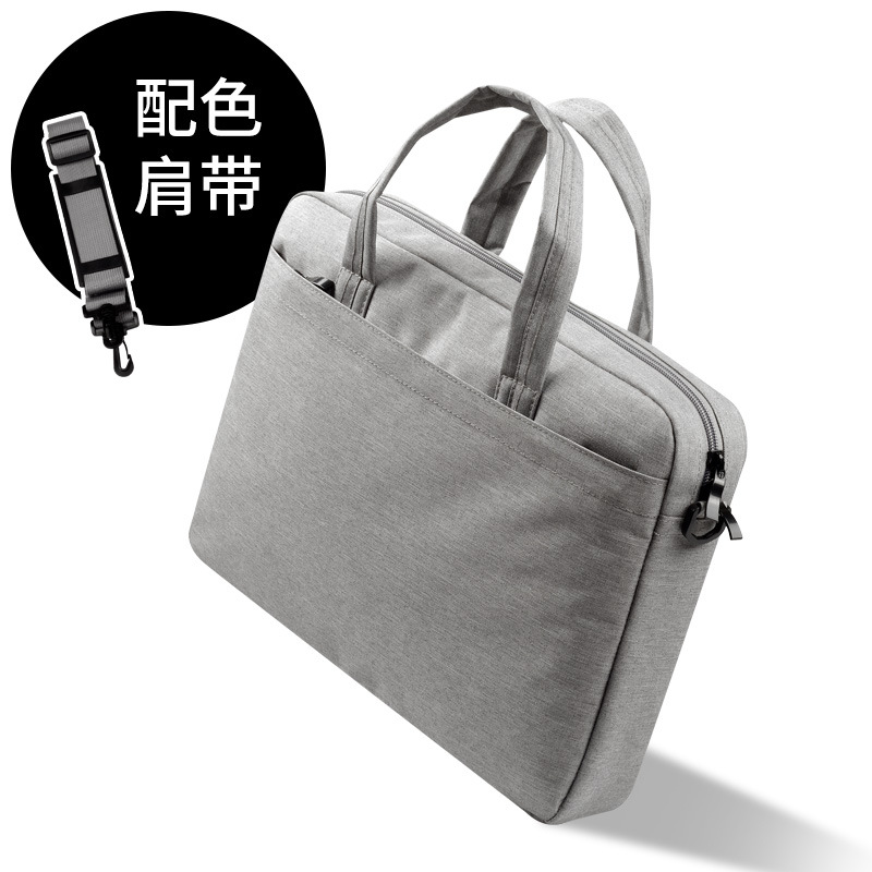 适用笔记本商务单肩手提苹果13电脑包14公文包15.6寸女男16大容量