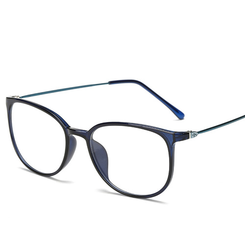 Korean version of plastic steel flat mirror TR90 glasses frame retro square frame optical glasses frame wholesale matching glasses frame