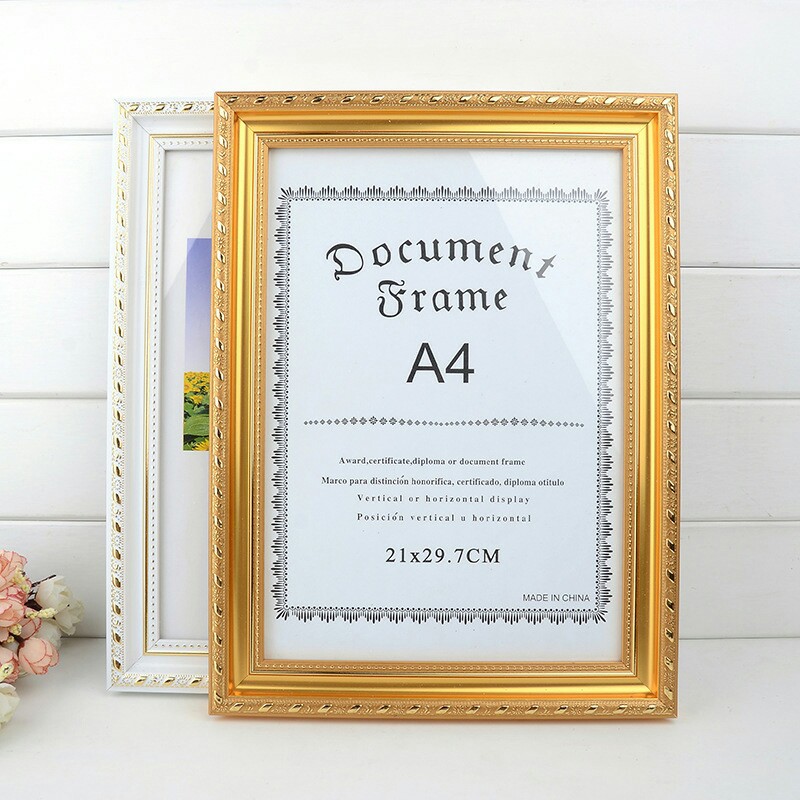 solid wood PS Foam photo frame a4 Swing sets Anyway Refinement high-grade Wedding Photography Gallery Create