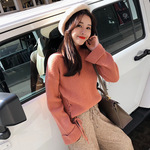 基础感更出众 柔软质感亲肤侧边编织设计感毛衣三色