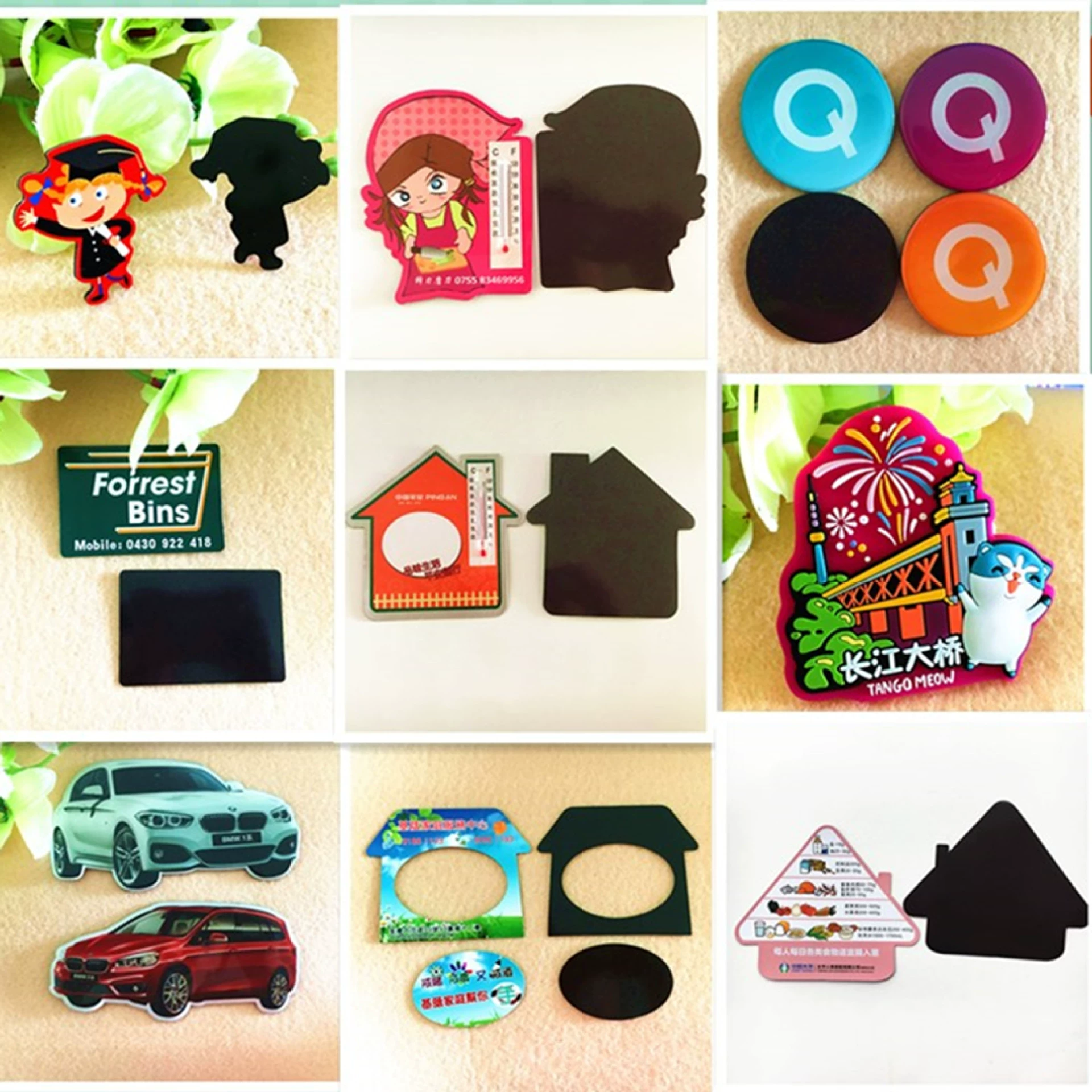 Магнитный стикер холодильника мягкой бумаги покрытием термометра клея стикера холодильника мягкий, стикер холодильника