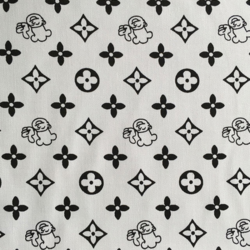 现货供应 涤棉纱卡印花 斜纹印花布服装用染色布