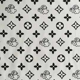 现货供应 涤棉纱卡印花 斜纹印花布服装用染色布