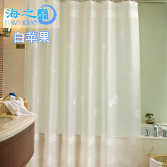 PEVA Waterproof and Mold-Resistant Thickened Bathroom Shower Curtain Striped Print Shower Curtain Wholesale