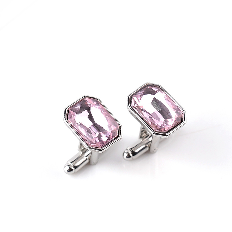 Glaskristall Manschettenknöpfe Für Herren Bunte Hemd Accessoires_voghion.com