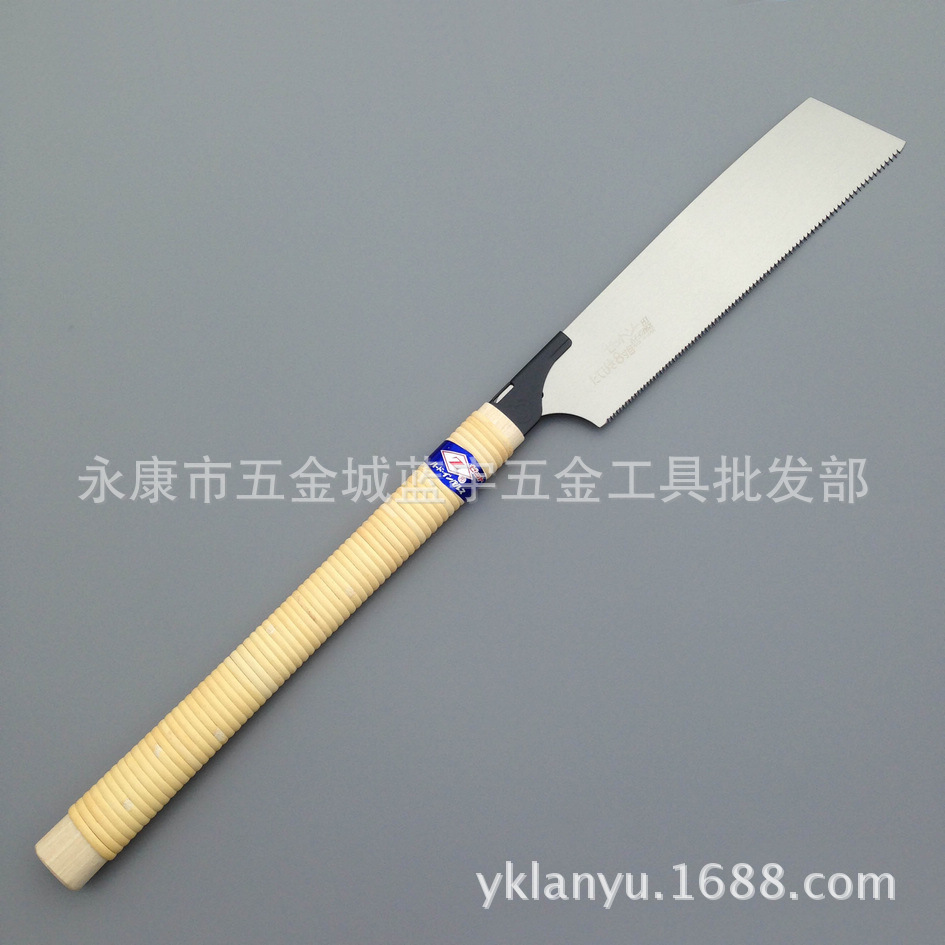 日本冈田锯Z牌快速顺锯H-250 木工锯子藤卷柄长柄锯木工工具