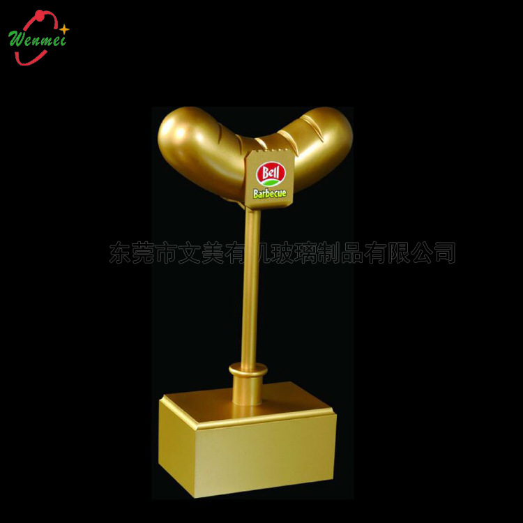 亚克力奖杯 高透明奖座有机玻璃奖牌 丝印雕刻logo批发饰品