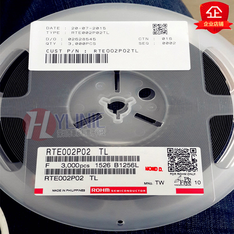 贴片 RTE002P02TL P沟道MOS场效应管 SOT-523 RTE002P02