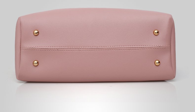 Basic, Classic Style Style Square Shape Large Size Women's Large All Seasons Pu Leather Solid Color Basic Classic Style Tassel Square Zipper Bag Sets Handbag