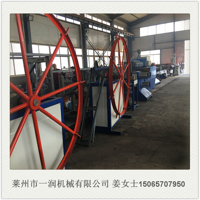 PET拉丝机 PET塑料瓶片料拔丝抽丝机 塑料尼龙刷丝扫把丝拉丝机组