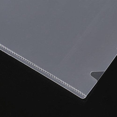A4 single-chip folder L-shaped file folder Printable LOGO file protective cover Transparent single-chip folder two-page folder manufacturer